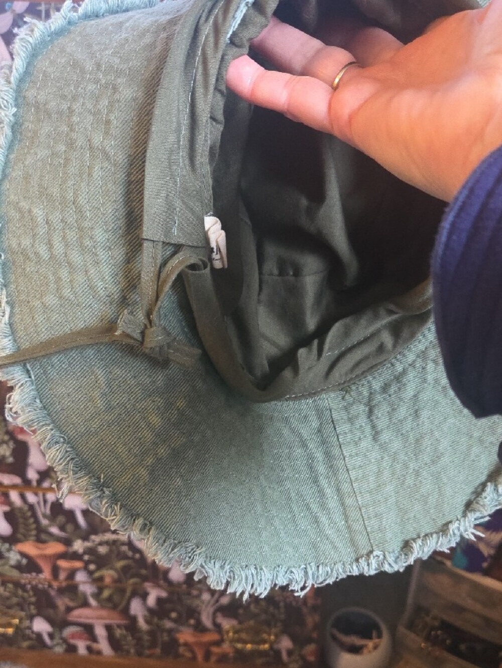 NATURAL LIFE Olive Green Sun Hat - Picture 6 of 9